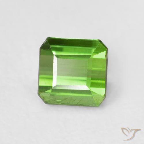 Tormalina Verde scuro naturale da 0.84 ct, Ottagonale / Taglio smeraldo, VS