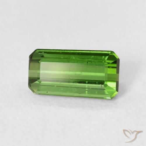 Tormalina Verde scuro naturale da 0.99 ct, Ottagonale / Taglio smeraldo, VS-SI
