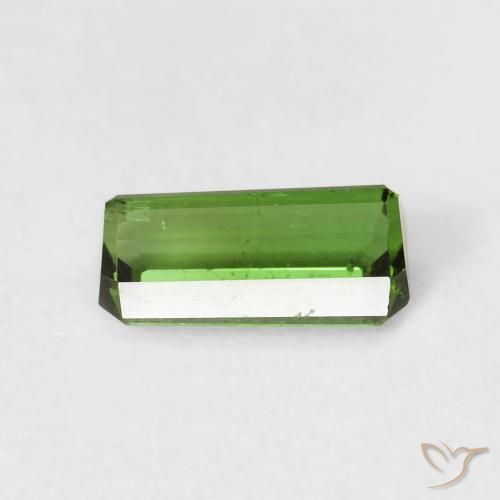Tormalina Verde scuro naturale da 0.99 ct, Ottagonale / Taglio smeraldo, VS-SI