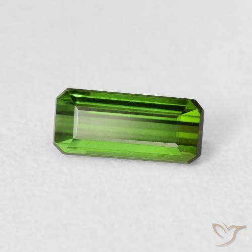 Tormalina Verde foresta naturale da 0.84 ct, Ottagonale / Taglio smeraldo, VS