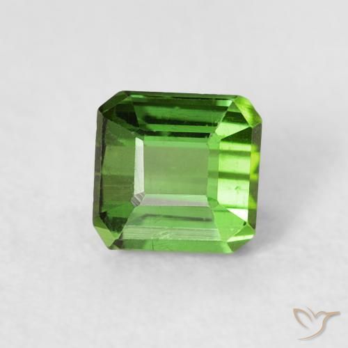 Tormalina Verde foresta naturale da 0.64 ct, Ottagonale / Taglio smeraldo, VS