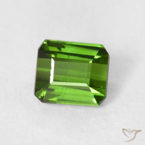 Tormalina Verde scuro naturale da 0.53 ct, Ottagonale / Taglio smeraldo, VS