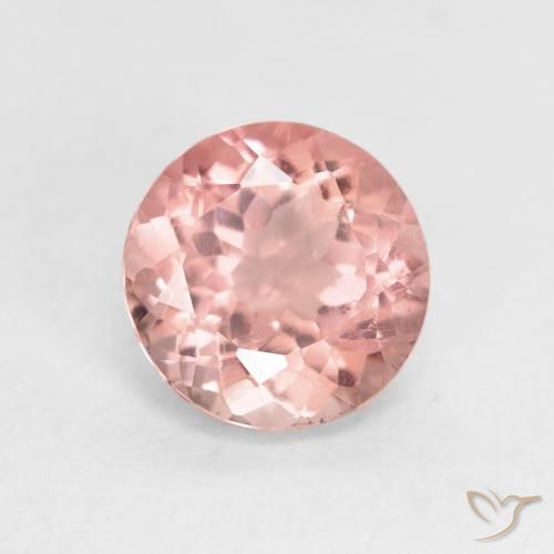 1.67ct Naturale Rosa terroso Tormalina, Rotondo, VS