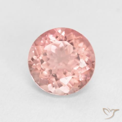 Tormalina Rosa terroso naturale da 1.67 ct, Rotondo, VS