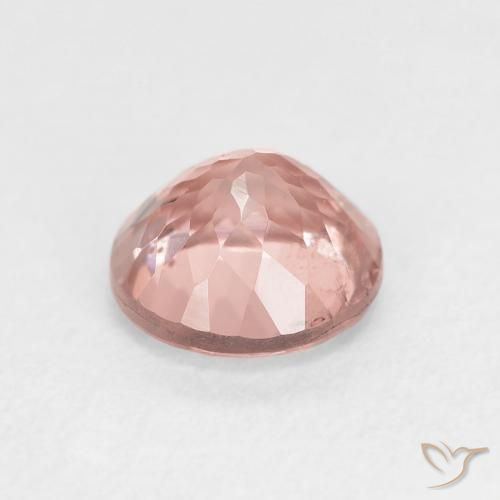 Tormalina Rosa terroso naturale da 1.67 ct, Rotondo, VS