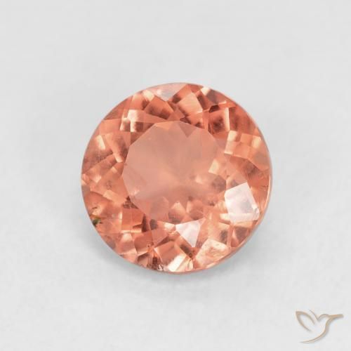 Tormalina Pompelmo Arancia naturale da 1.36 ct, Rotondo, VS