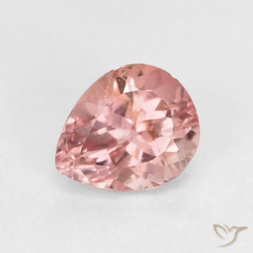 Tormalina Rosa chiaro naturale da 1.46 ct, Forma a pera, VS
