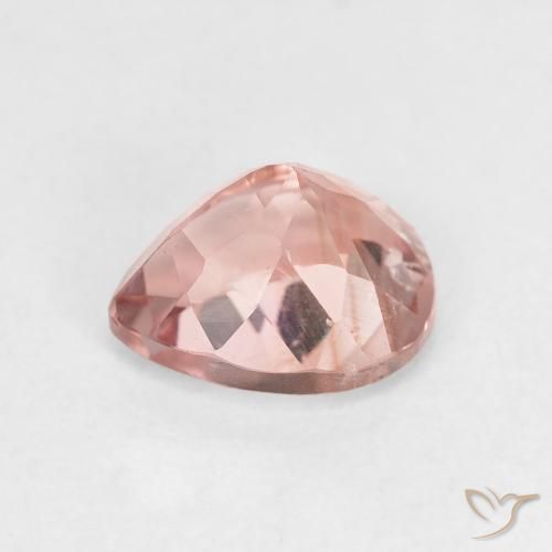 Tormalina Rosa chiaro naturale da 1.46 ct, Forma a pera, VS
