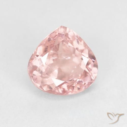 1.43ct Naturale Rosa chiaro Tormalina, Forma a pera, VS