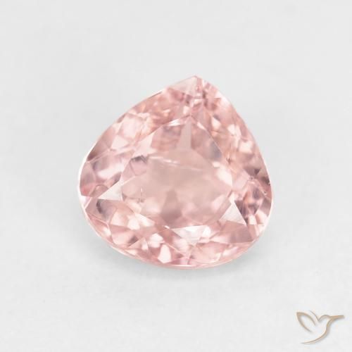 Tormalina Rosa chiaro naturale da 1.43 ct, Forma a pera, VS