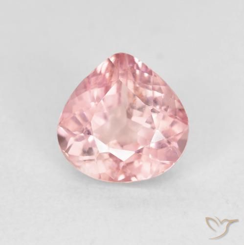 1.52ct Naturale Rosa shocking chiaro Tormalina, Forma a pera, VS