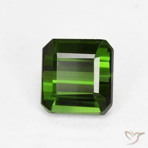 Tormalina Verde foresta naturale da 0.90 ct, Ottagonale / Taglio smeraldo, VVS