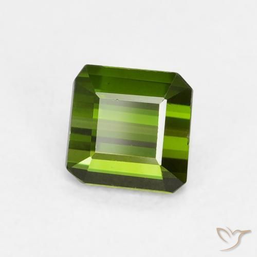 Tormalina Verde foresta naturale da 0.68 ct, Ottagonale / Taglio smeraldo, VVS