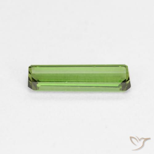 Tormalina Verde scuro naturale da 0.80 ct, Ottagonale / Taglio smeraldo, VVS