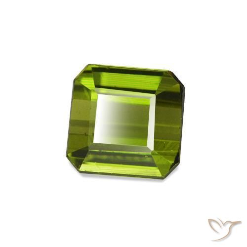 Tormalina Verde scuro naturale da 0.69 ct, Ottagonale / Taglio smeraldo, VVS