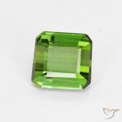 Tormalina Verde scuro naturale da 0.68 ct, Ottagonale / Taglio smeraldo, VVS
