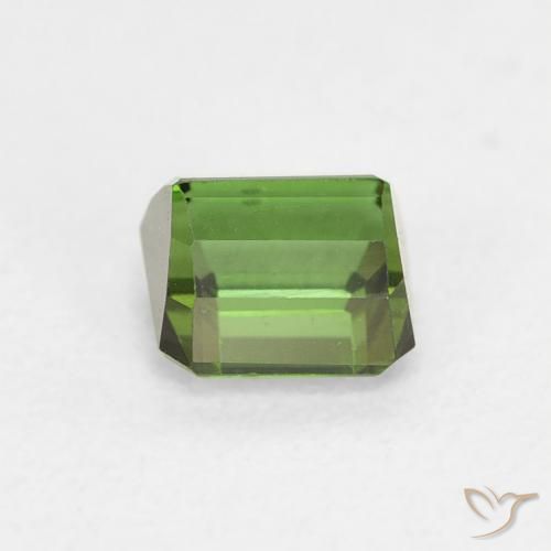Tormalina Verde scuro naturale da 0.68 ct, Ottagonale / Taglio smeraldo, VVS