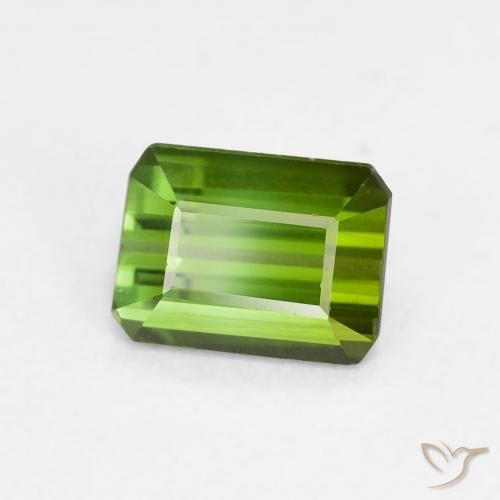 Tormalina Verde foresta naturale da 0.73 ct, Ottagonale / Taglio smeraldo, VVS