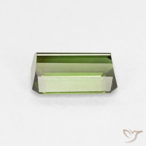 Tormalina Verde scuro naturale da 0.90 ct, Ottagonale / Taglio smeraldo, VVS