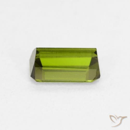 Tormalina Verde terroso naturale da 0.59 ct, Ottagonale / Taglio smeraldo, VVS