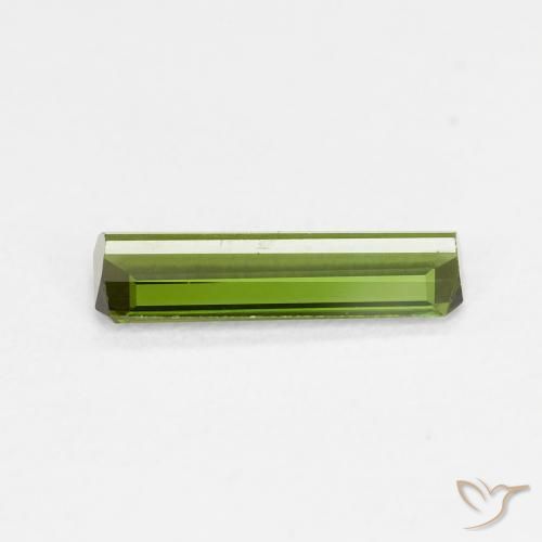 Tormalina Verde acceso naturale da 0.70 ct, Ottagonale / Taglio smeraldo, VVS