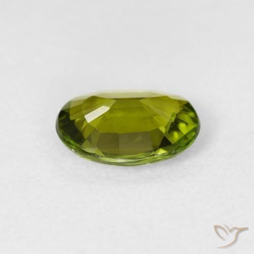 Tormalina Caldo bosco verde naturale da 1.32 ct, Ovale, VS