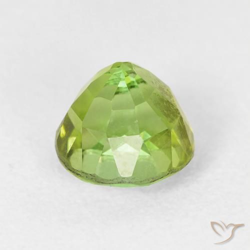 Tormalina Verde chiaro e vivace naturale da 1.38 ct, Rotondo, VS