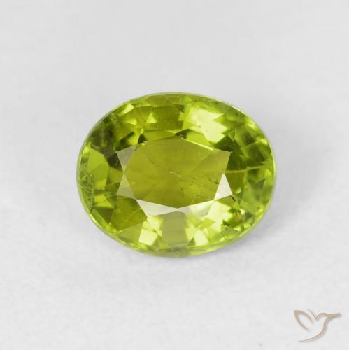 1.48ct Naturale Verde medio Tormalina, Ovale, VS