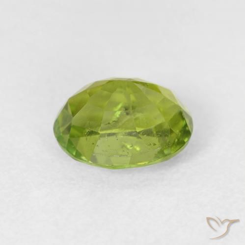 Tormalina Verde medio naturale da 1.48 ct, Ovale, VS