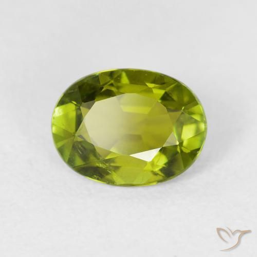 Tormalina Caldo bosco verde naturale da 1.49 ct, Ovale, VS