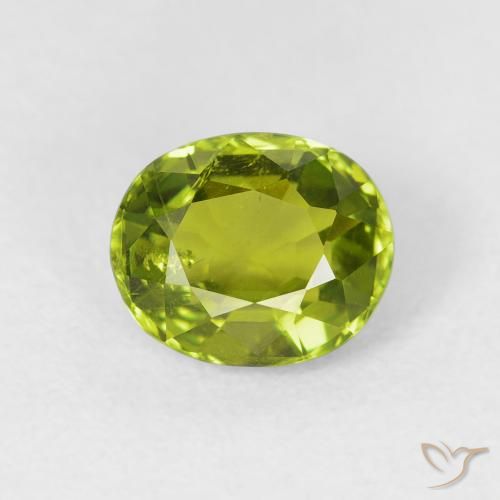 1.64ct Naturale Verde acceso Tormalina, Ovale, VS