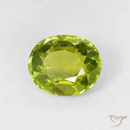 Tormalina Verde acceso naturale da 1.64 ct, Ovale, VS