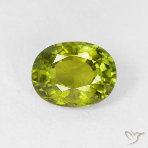 1.39ct Naturale Verde acceso Tormalina, Ovale, VS