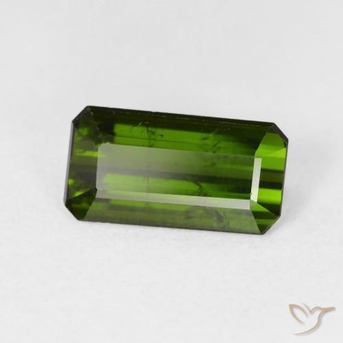 Tormalina Verde terroso naturale da 2.69 ct, Ottagonale / Taglio smeraldo, VS