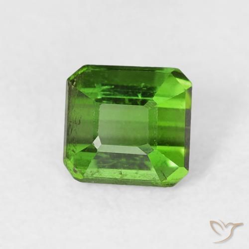 Tormalina Verde naturale da 0.65 ct, Ottagonale / Taglio smeraldo, VS
