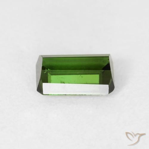 Tormalina Verde medio naturale da 0.75 ct, Ottagonale / Taglio smeraldo, VS-SI