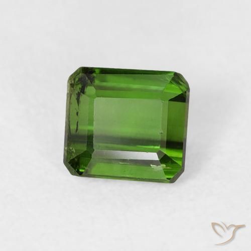 Tormalina Verde foresta naturale da 0.79 ct, Ottagonale / Taglio smeraldo, VS