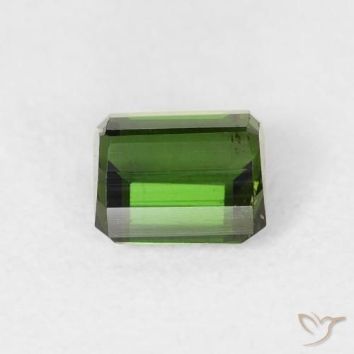 Tormalina Verde foresta naturale da 0.79 ct, Ottagonale / Taglio smeraldo, VS