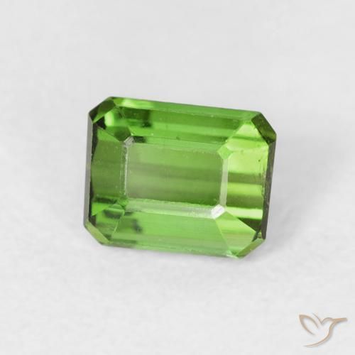Tormalina Verde naturale da 0.69 ct, Ottagonale / Taglio smeraldo, VS