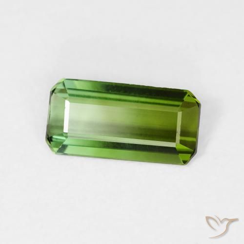 Tormalina Verde foresta naturale da 0.99 ct, Ottagonale / Taglio smeraldo, VVS-VS