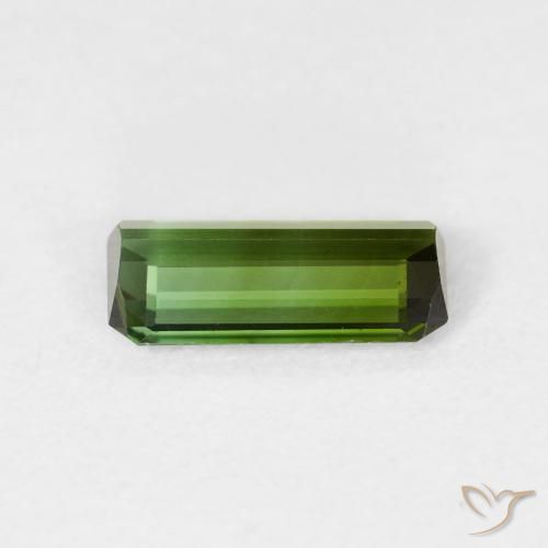 Tormalina Verde foresta naturale da 0.99 ct, Ottagonale / Taglio smeraldo, VVS-VS