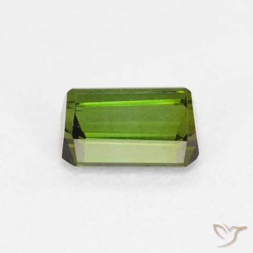 Tormalina Verde medio naturale da 0.70 ct, Ottagonale / Taglio smeraldo, VVS-VS