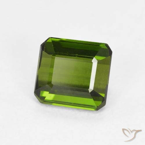 Tormalina Verde medio naturale da 1.01 ct, Ottagonale / Taglio smeraldo, VVS