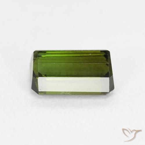 Tormalina Verde medio naturale da 0.92 ct, Ottagonale / Taglio smeraldo, VVS