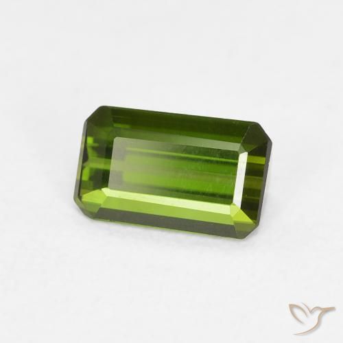 Tormalina Verde foresta naturale da 0.74 ct, Ottagonale / Taglio smeraldo, VVS