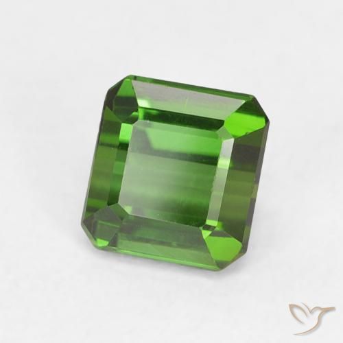 Tormalina Verde scuro naturale da 0.78 ct, Ottagonale / Taglio smeraldo, VVS