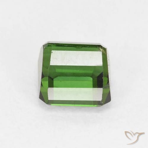 Tormalina Verde scuro naturale da 0.78 ct, Ottagonale / Taglio smeraldo, VVS