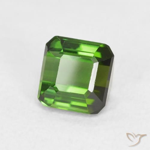 Tormalina Verde medio naturale da 0.64 ct, Ottagonale / Taglio smeraldo, VVS