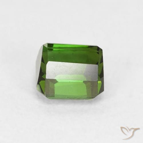 Tormalina Verde medio naturale da 0.64 ct, Ottagonale / Taglio smeraldo, VVS