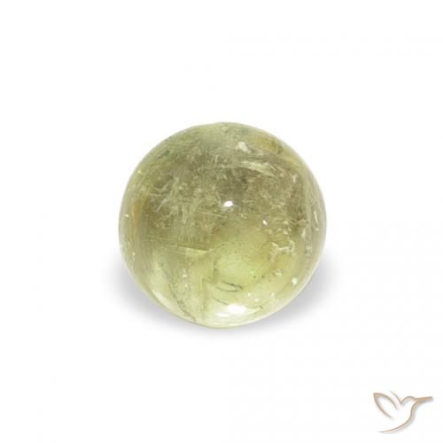 0.63ct Naturale Verde lime chiaro Tormalina, Rotondo, Trasparente